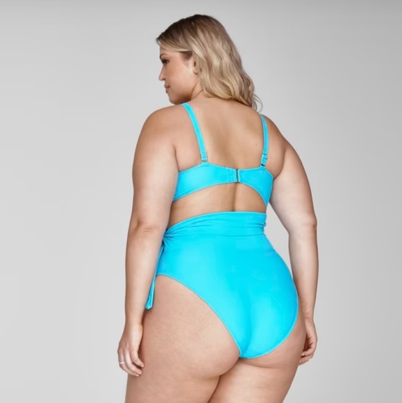 FTF (Fashion to Figure) Blue Cutout One Piece Size 3X - Picture 13 of 14